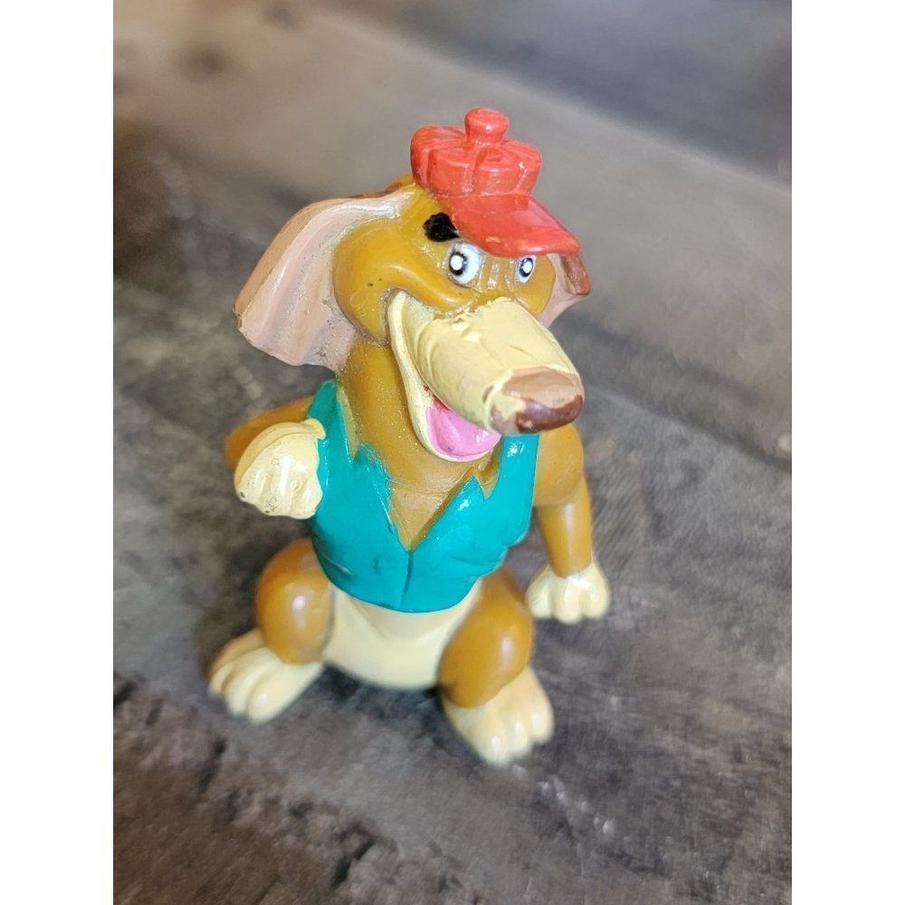 Wendy's 1989‎ itchy All Dogs Go to Heaven toy figure wiener dog